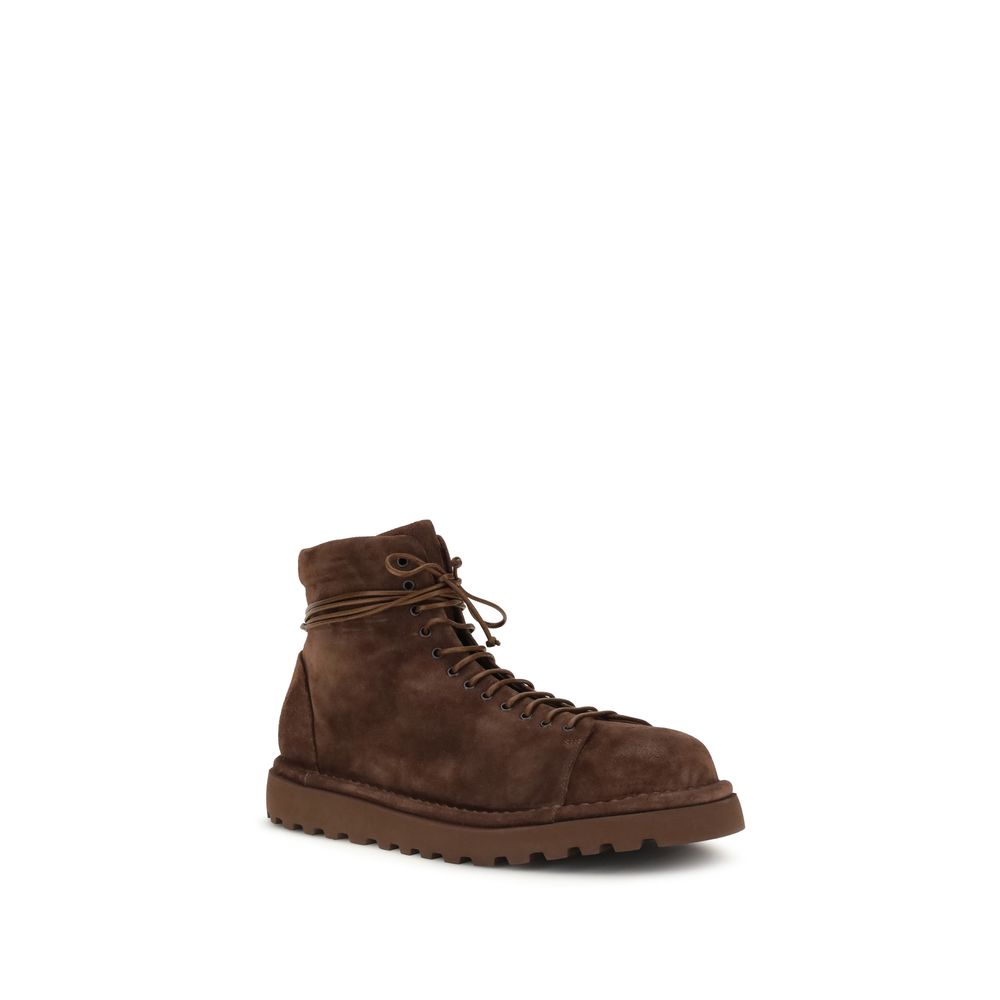 Marsell Brown Calf Leather Bos Taurus Lace-Up Boots | Regal Royce