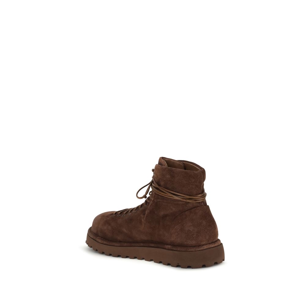 Marsell Brown Calf Leather Bos Taurus Lace-Up Boots | Regal Royce