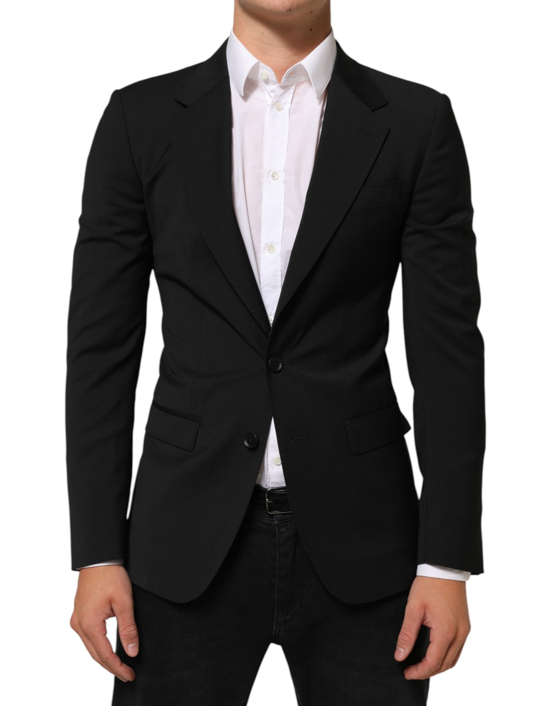 Dolce & Gabbana Black STAFF 2 Buttons Suit Jacket Blazer | Regal Royce