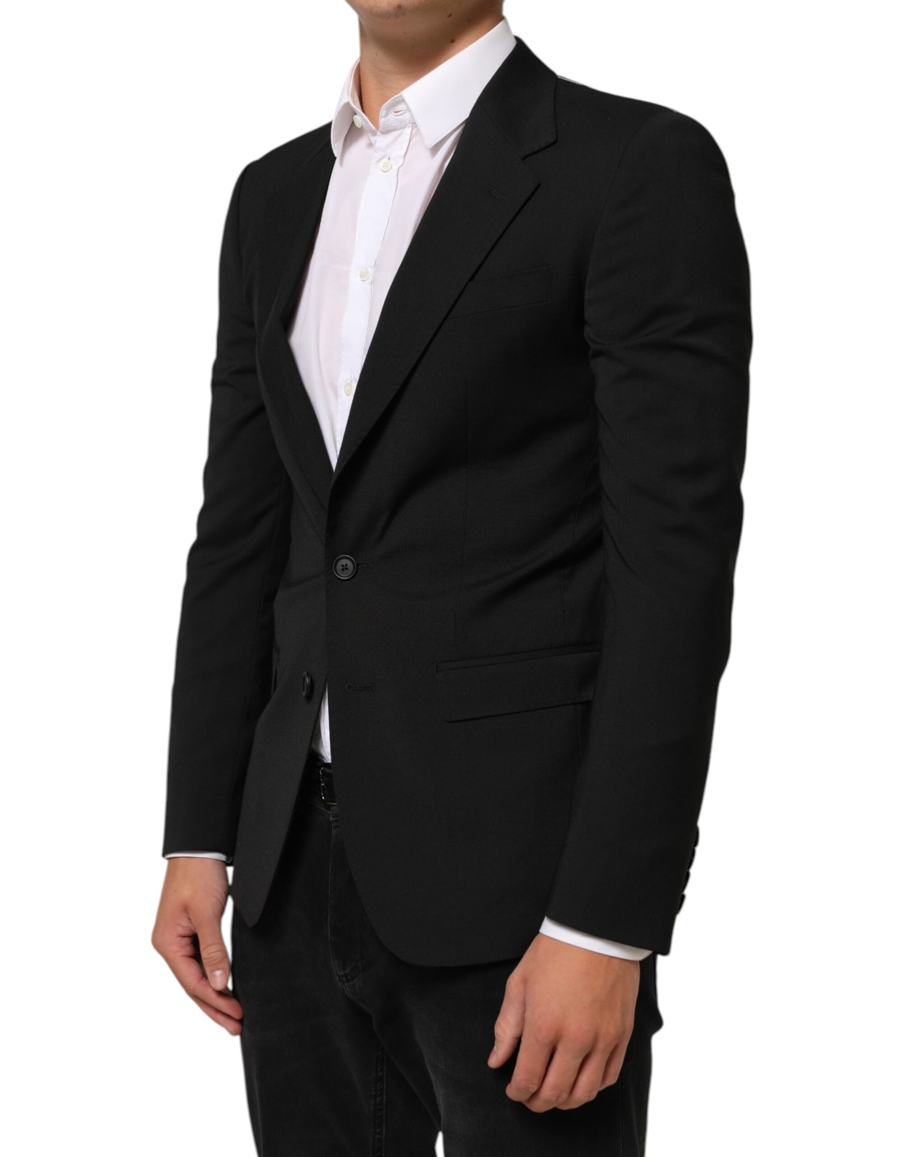 Dolce & Gabbana Black STAFF 2 Buttons Suit Jacket Blazer | Regal Royce