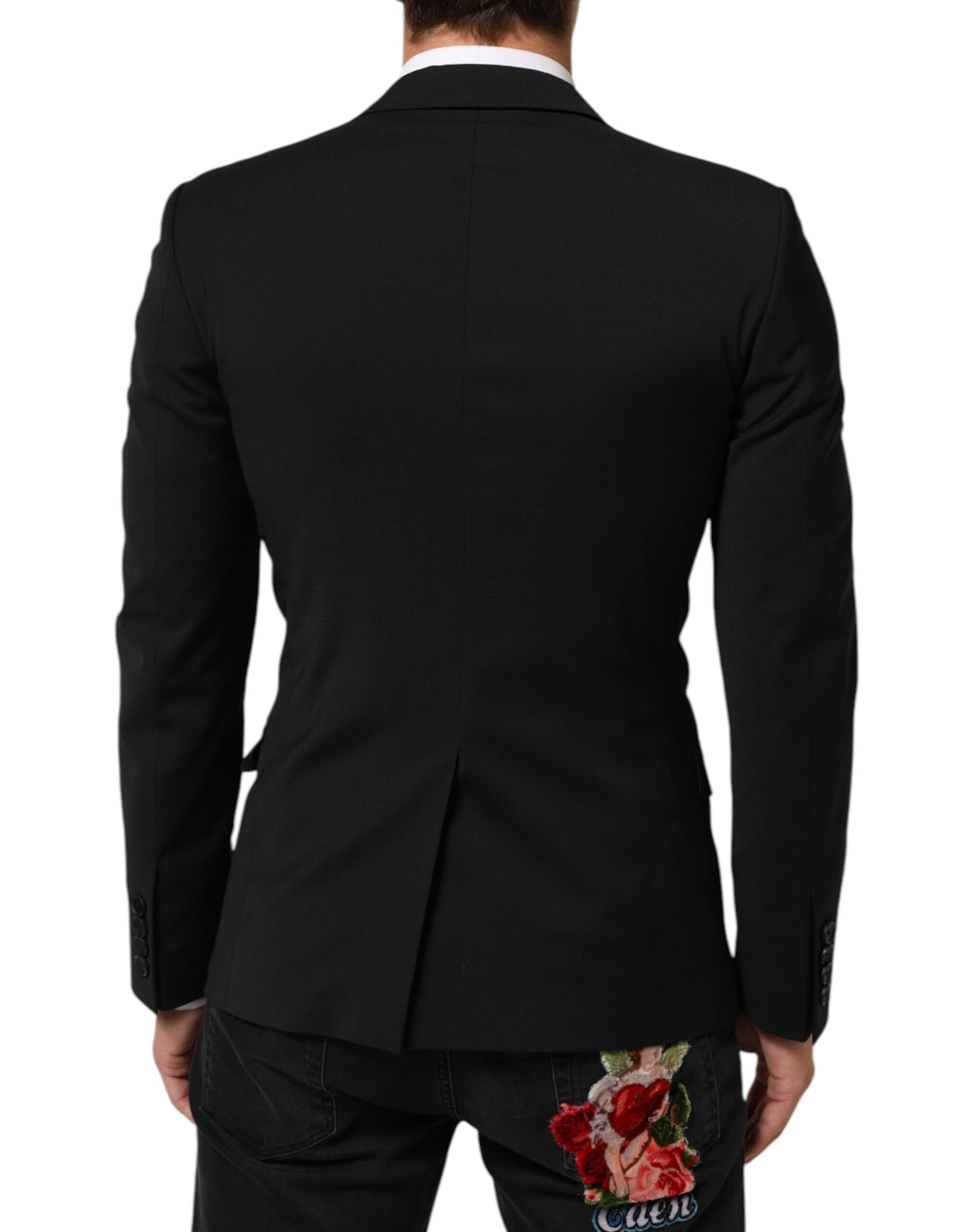 Dolce & Gabbana Black STAFF 2 Buttons Suit Jacket Blazer | Regal Royce