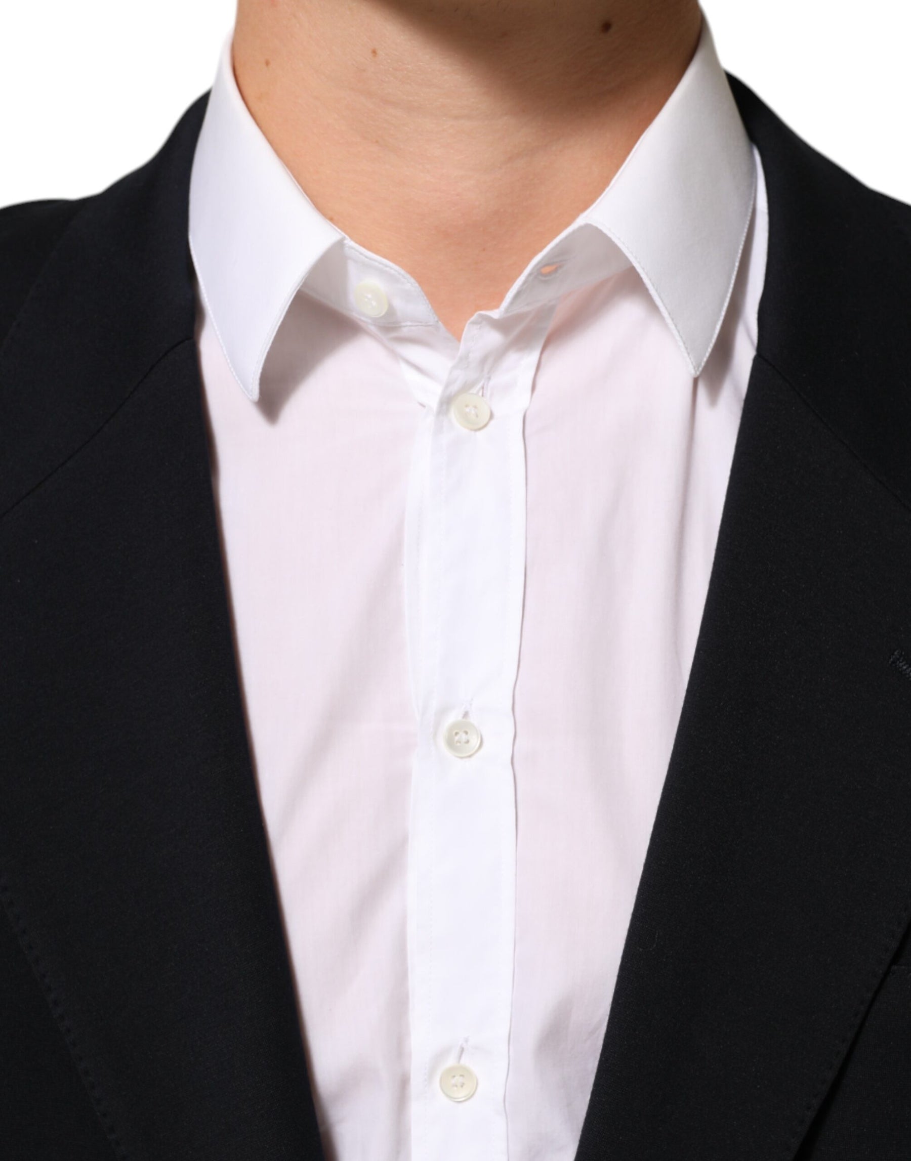 Dolce & Gabbana Black Viscose 2 Buttons Suit Jacket Blazer | Regal Royce