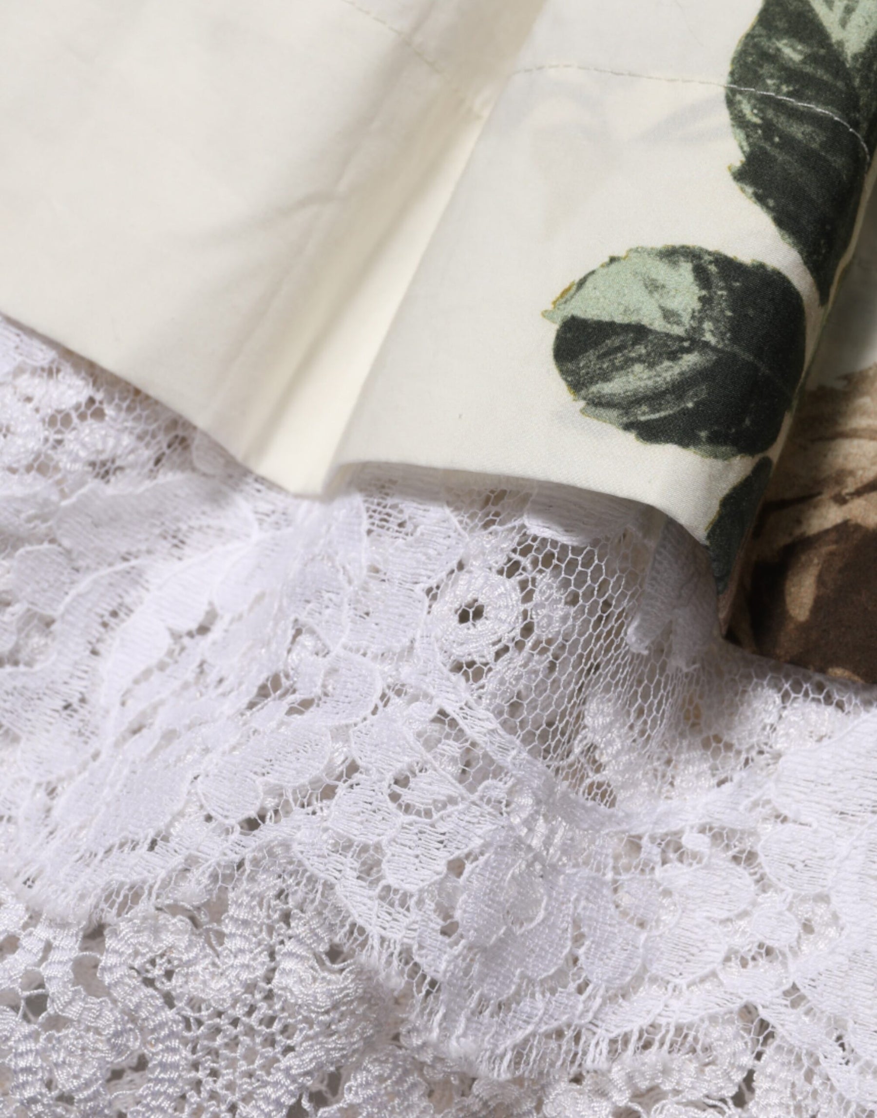 Dolce & Gabbana White Floral Lace Off Shoulder Mini Dress | Regal Royce