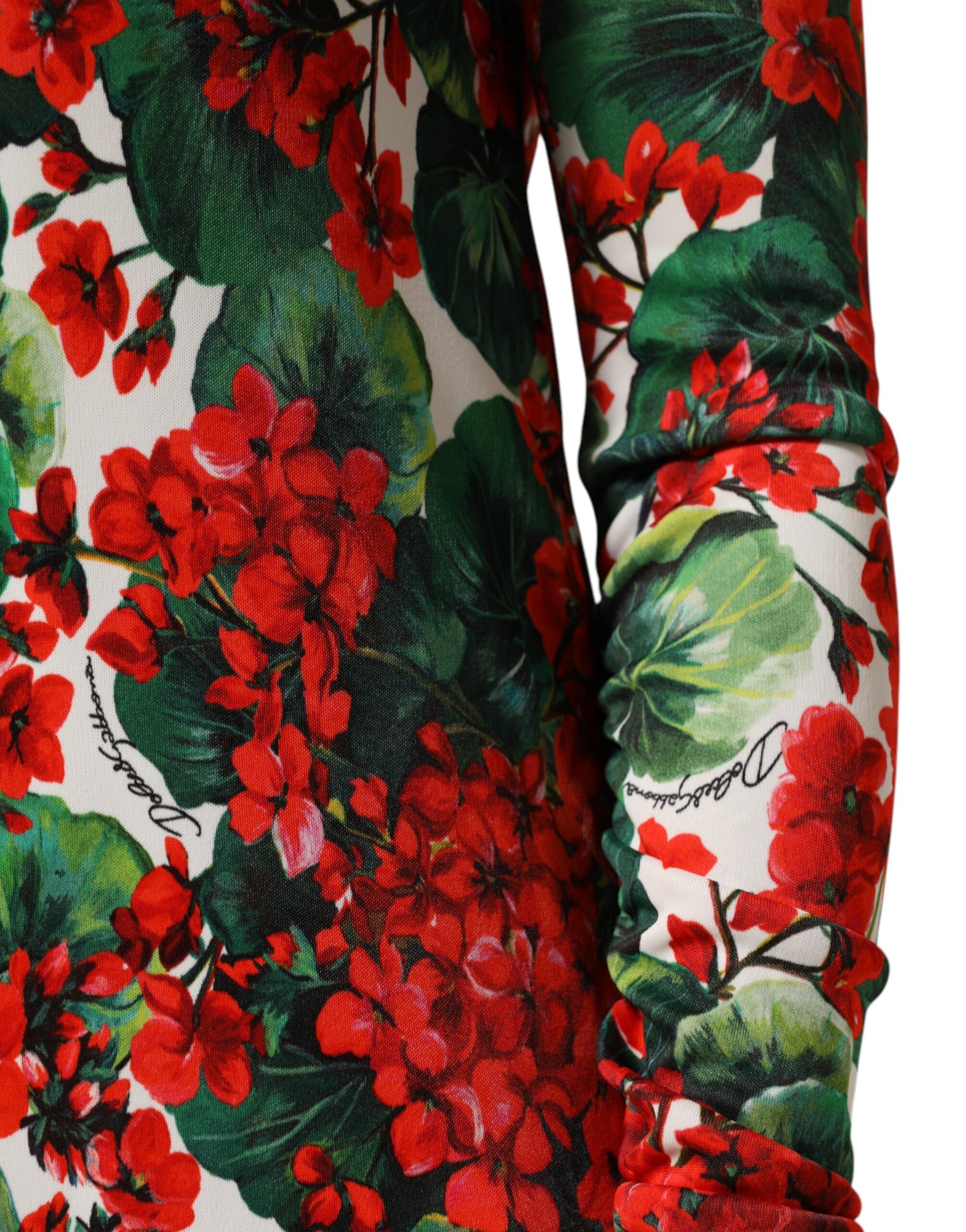 Dolce & Gabbana Multicolor Floral Short Portofino Dress | Regal Royce