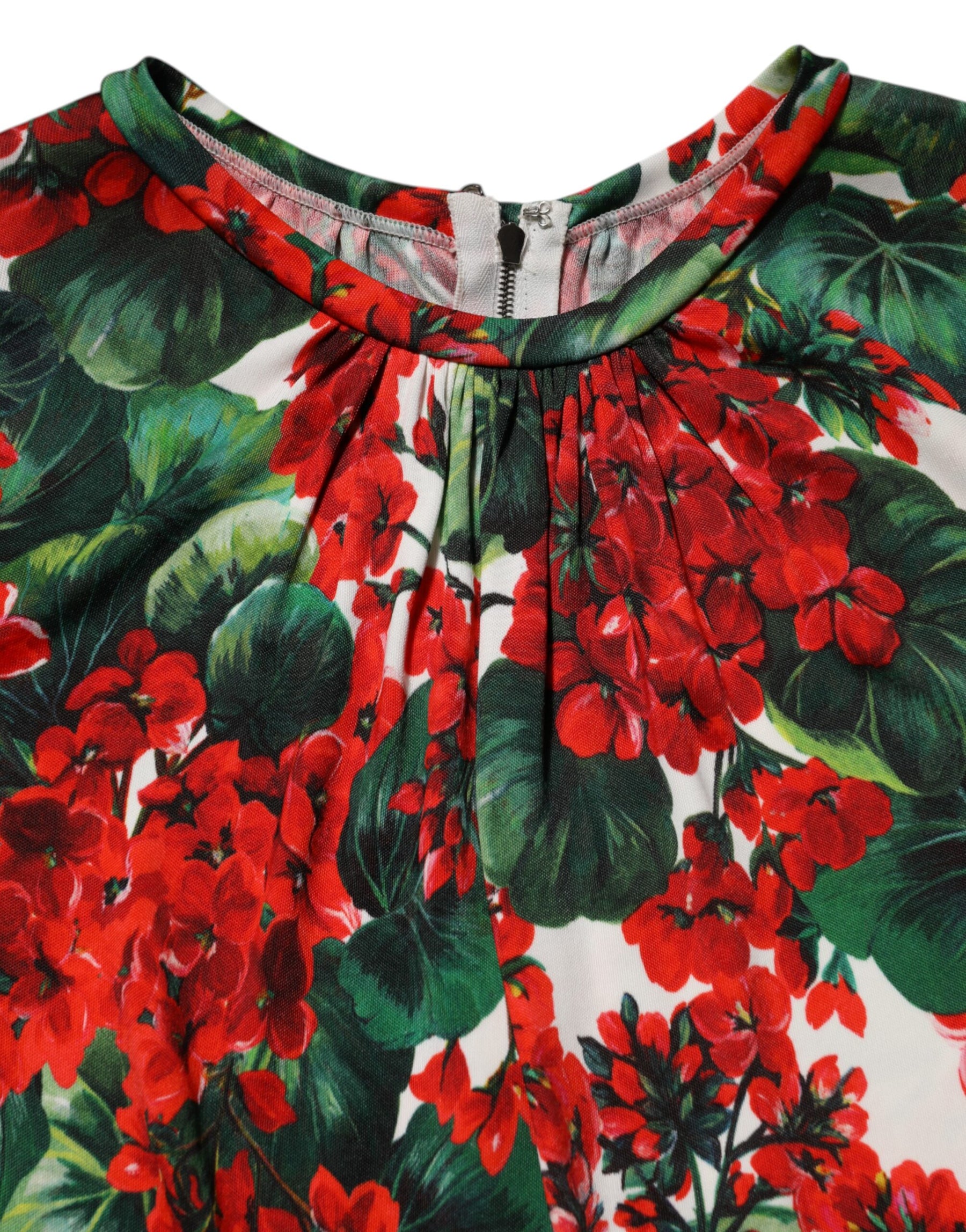 Dolce & Gabbana Multicolor Floral Short Portofino Dress | Regal Royce