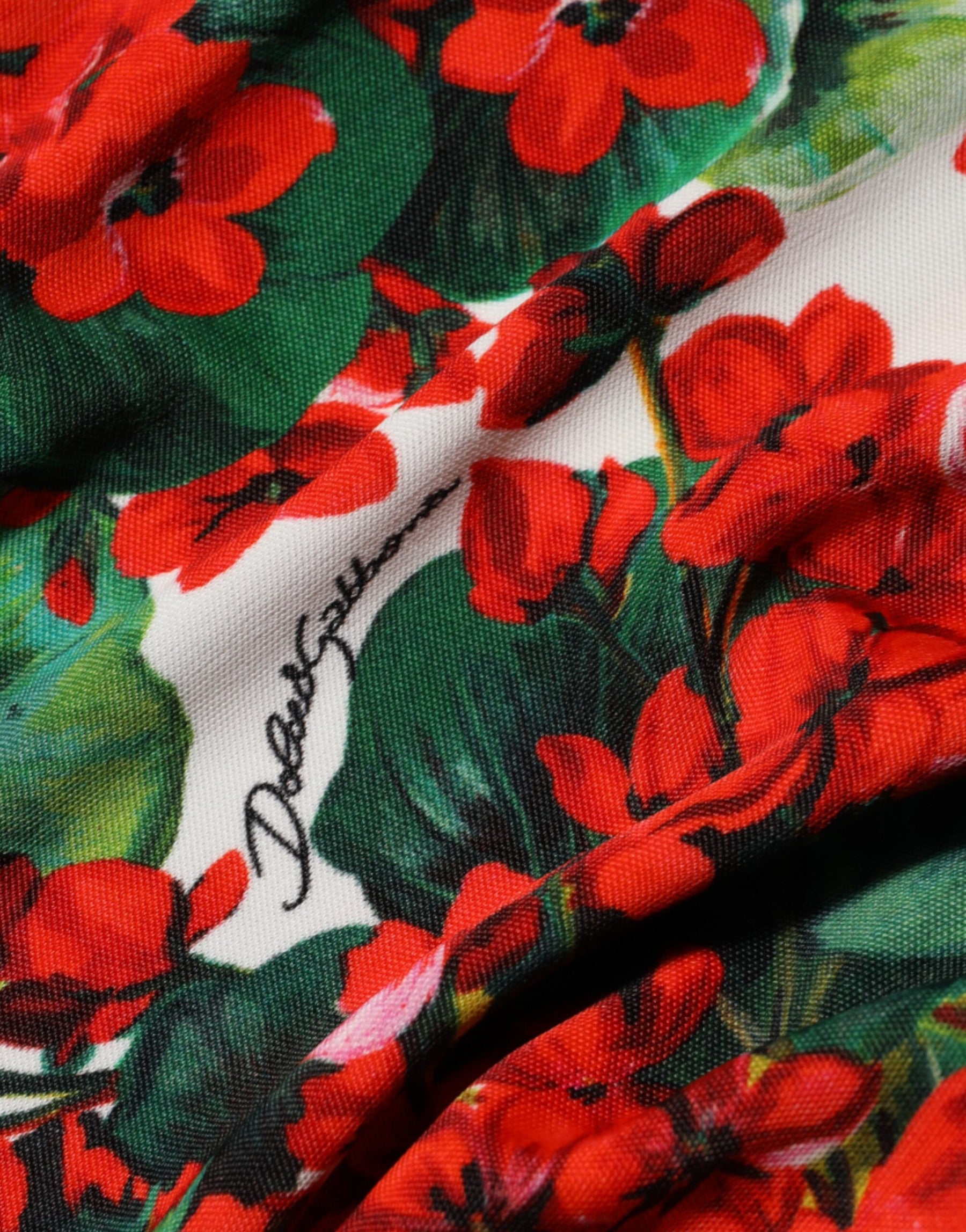 Dolce & Gabbana Multicolor Floral Short Portofino Dress | Regal Royce