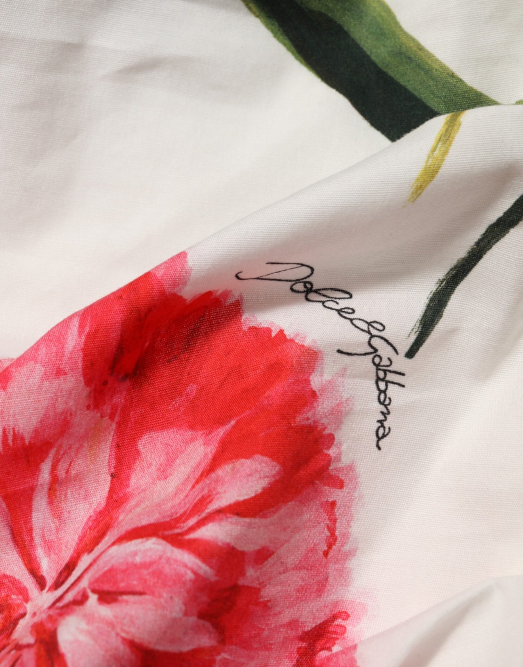 Dolce & Gabbana White Floral One Shoulder Sheath Dress | Regal Royce