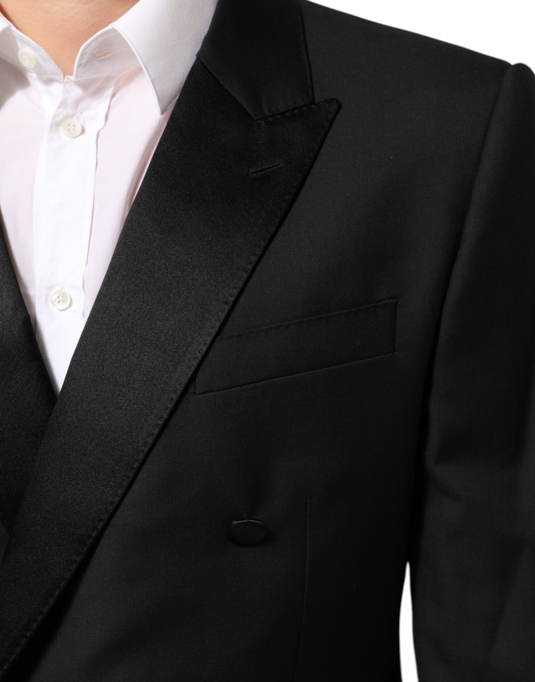 Dolce & Gabbana Black MARTINI Double-Breasted Suit Blazer | Regal Royce