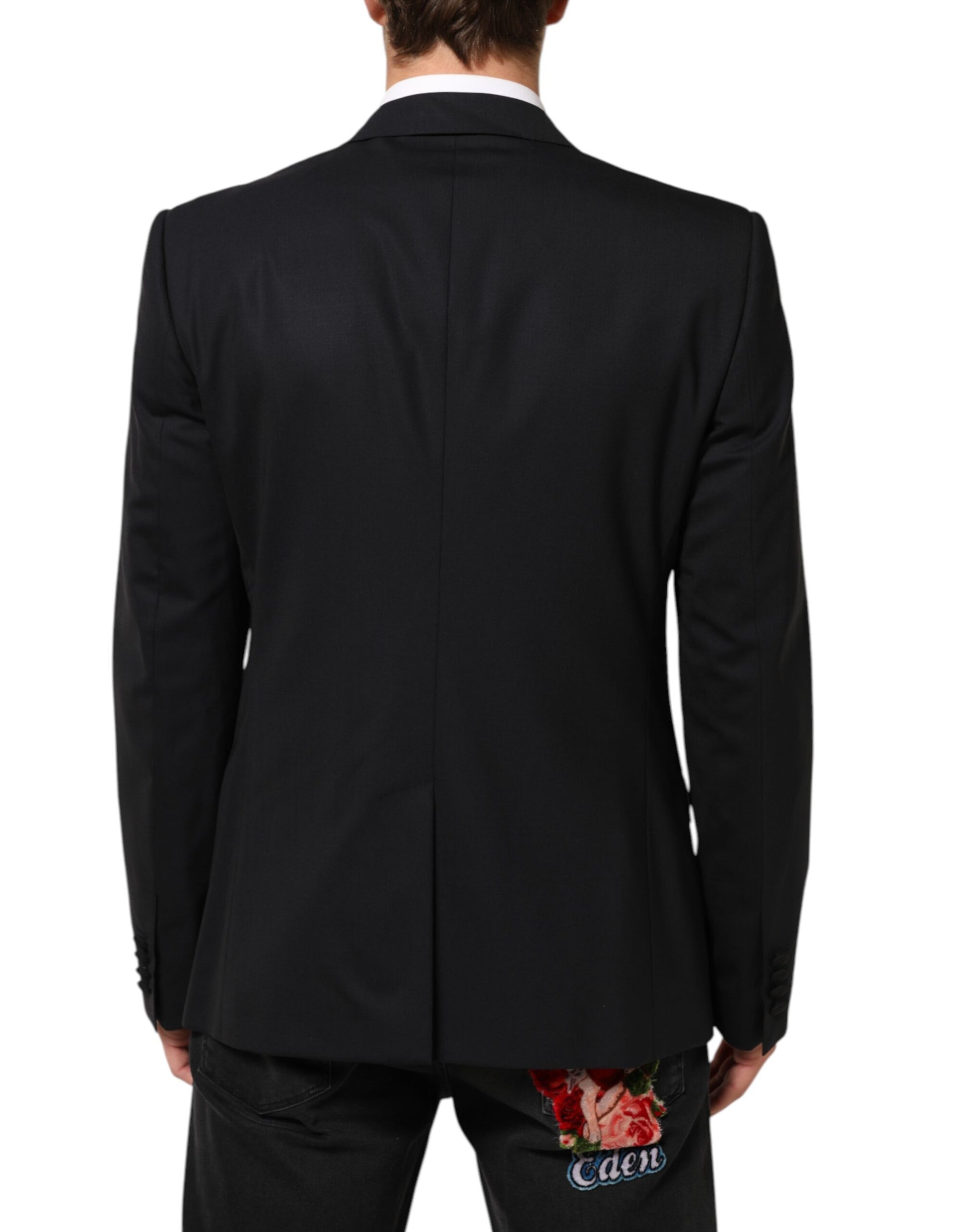 Dolce & Gabbana Black Bee MARTINI 2 Button Men Suit Blazer