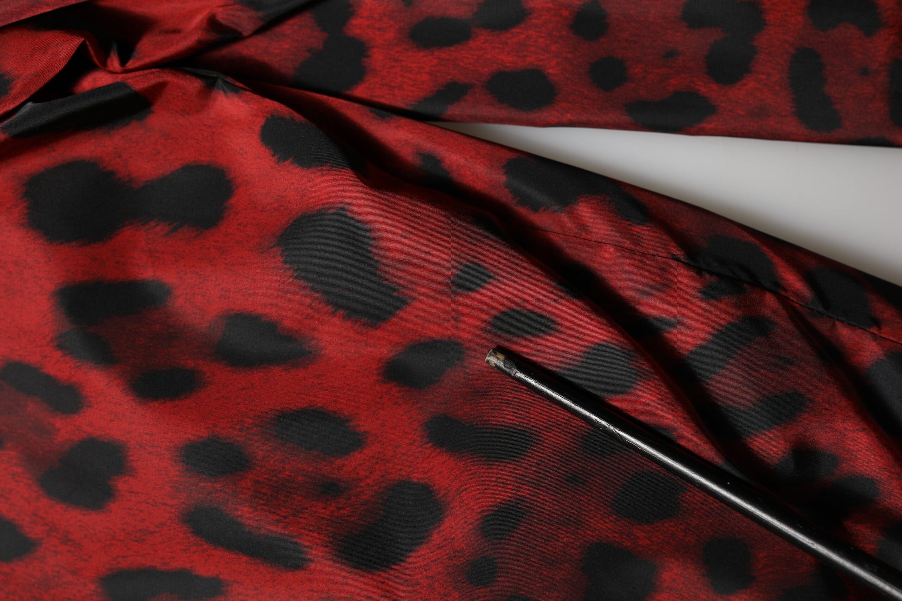 Dolce & Gabbana Red Leopard Print Full Zip Bomber Jacket | Regal Royce