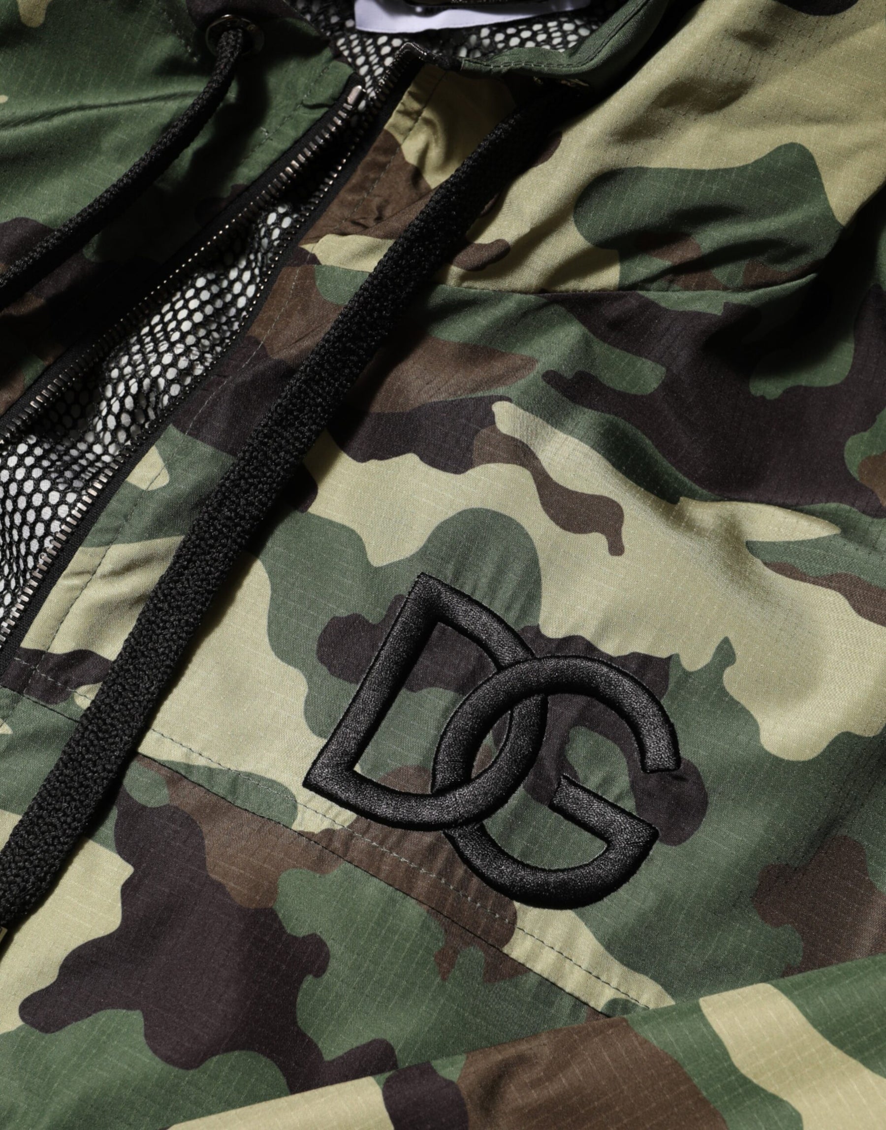 Dolce & Gabbana Green Camouflage Hooded Sweatshirt Jacket | Regal Royce