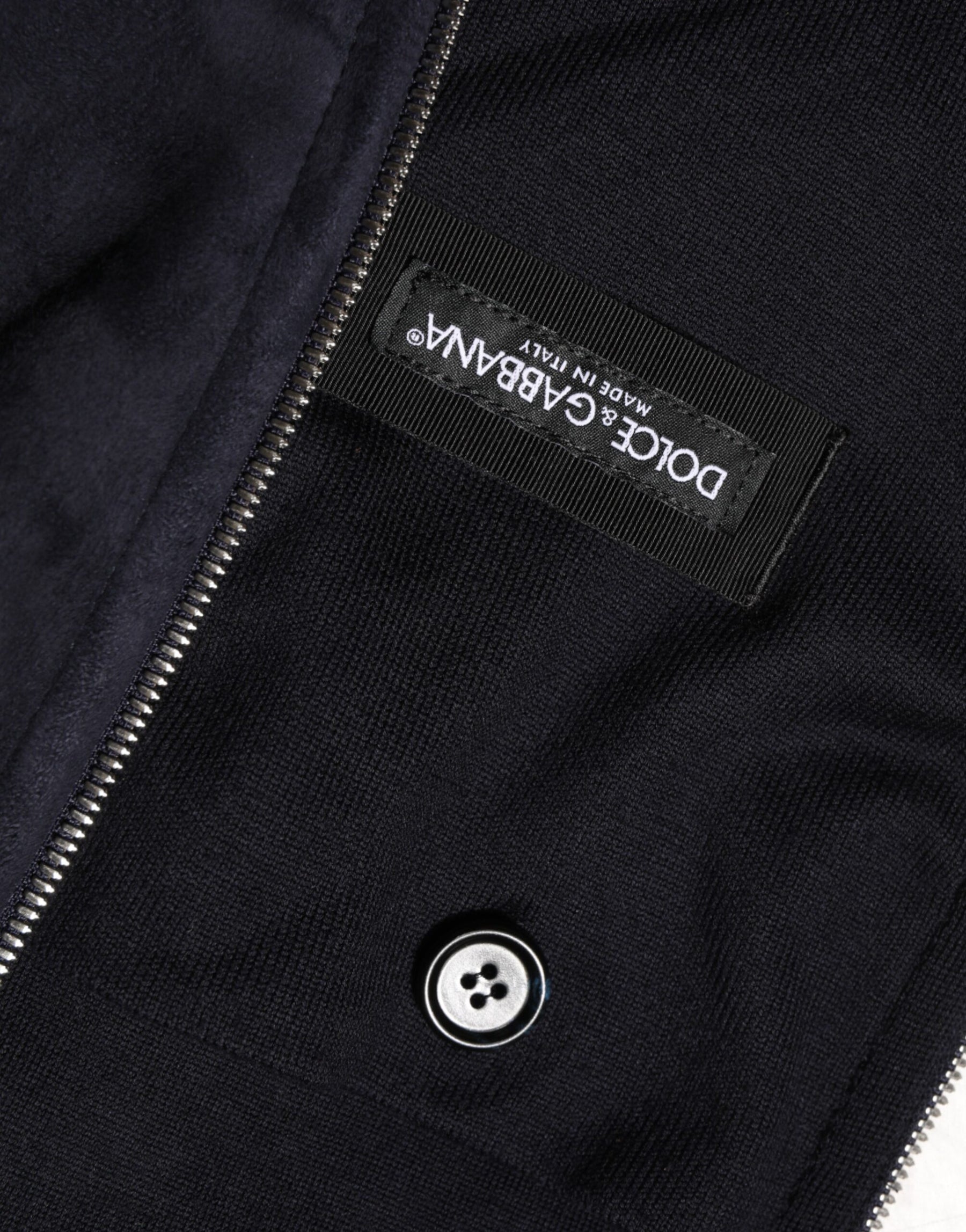 Dolce & Gabbana Black Leather Full Zip Hooded Blouson Jacket | Regal Royce