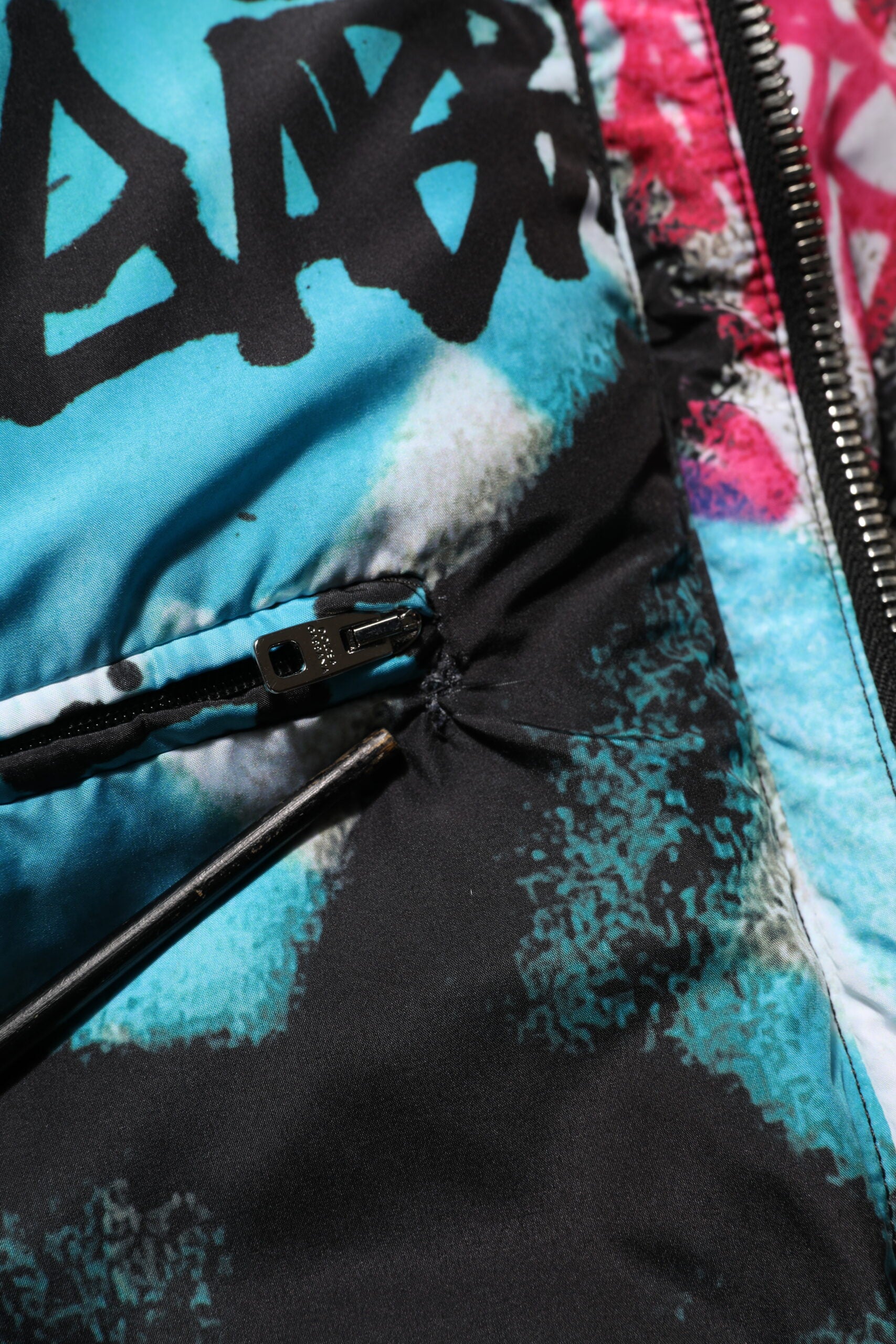 Dolce & Gabbana Multicolor Graffiti Hooded Sportswear Vest Jacket | Regal Royce