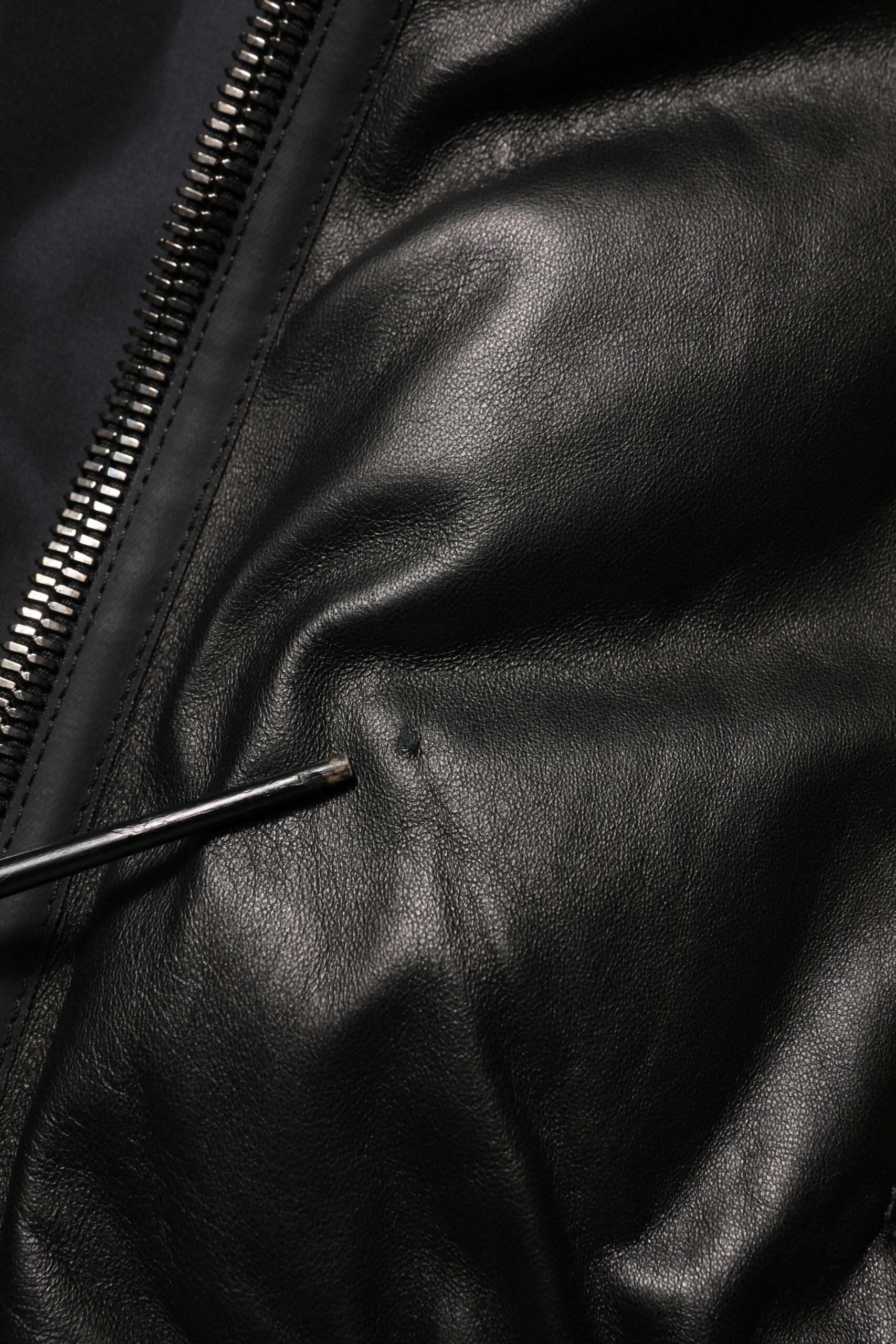 Dolce & Gabbana Black Leather Nylon FullZip Blouson Jacket | Regal Royce