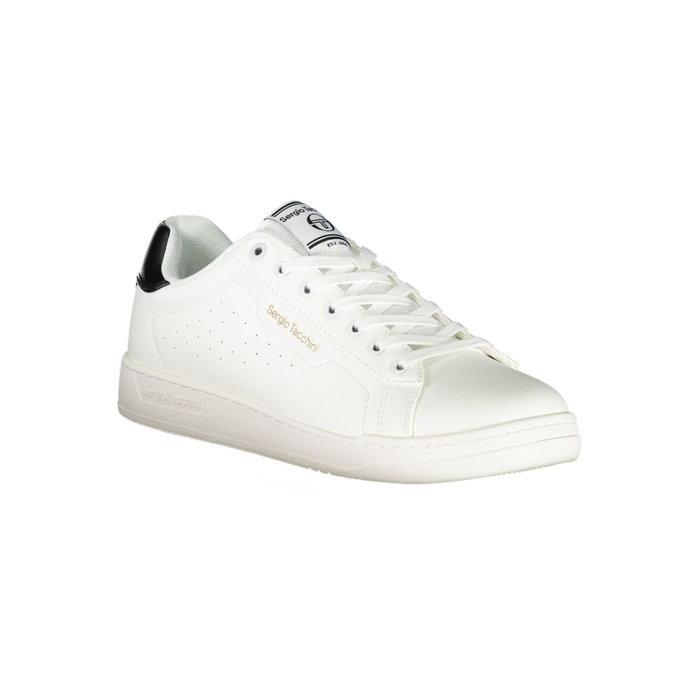 Sergio Tacchini Bianco Polyurethane Men Sneaker | Regal Royce