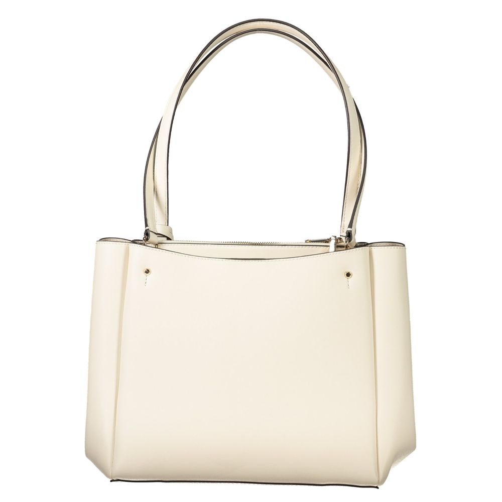 Guess Jeans Bianco Polyurethane Women Handbag | Regal Royce