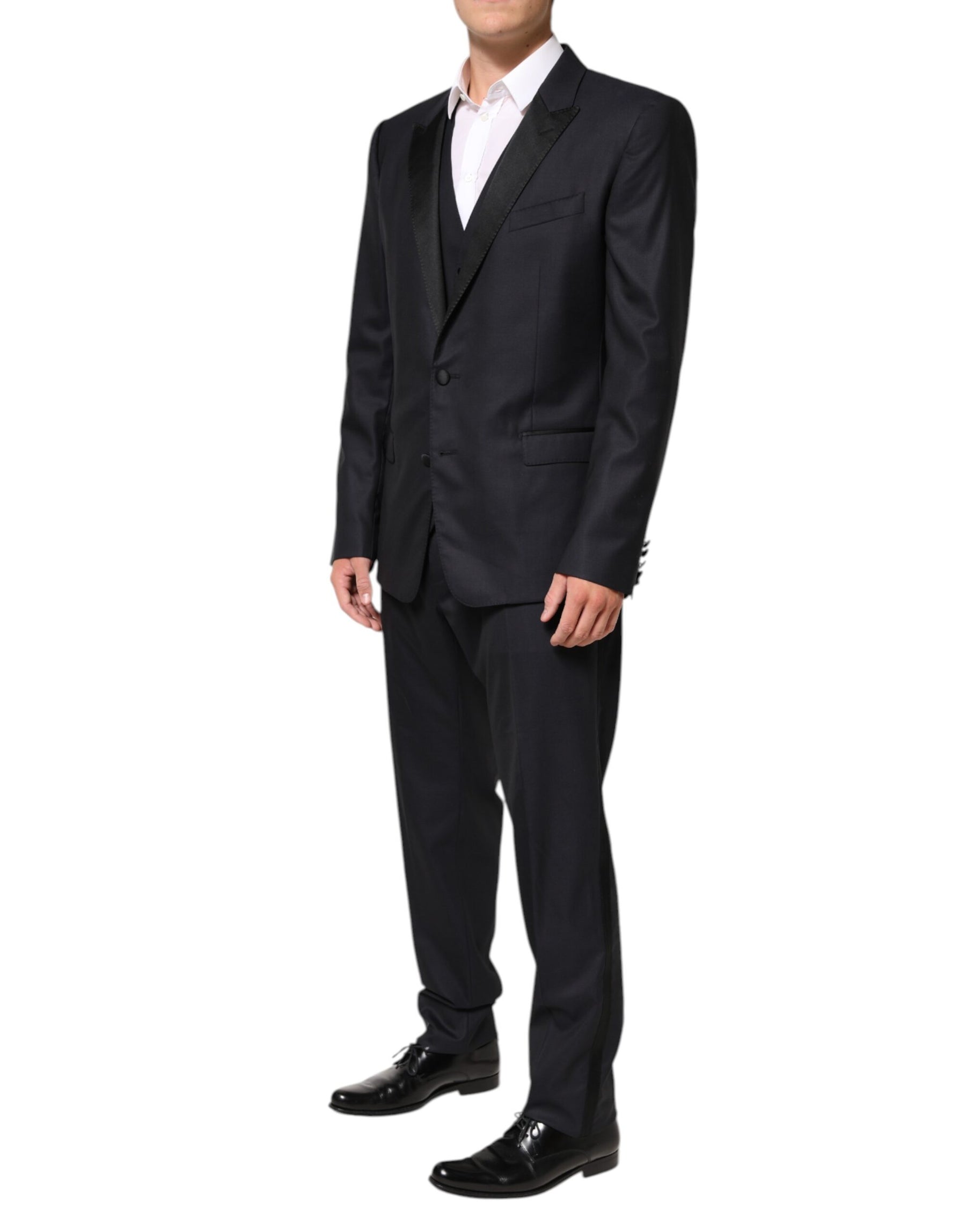 Dolce & Gabbana Black MARTINI 2 Buttons Suit 3 Piece Suit | Regal Royce