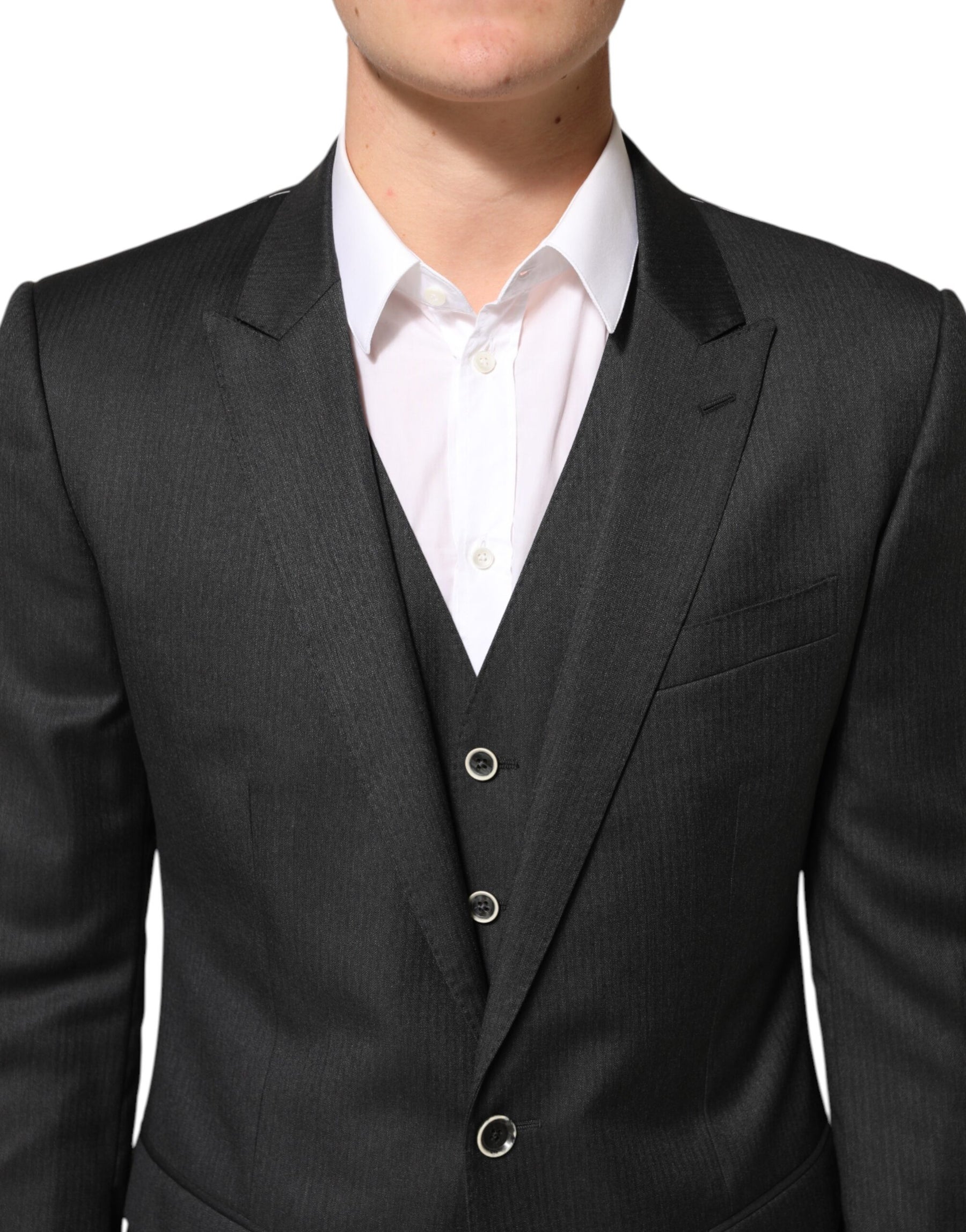 Dolce & Gabbana Black MARTINI 2 Buttons Suit 3 Piece Suit | Regal Royce