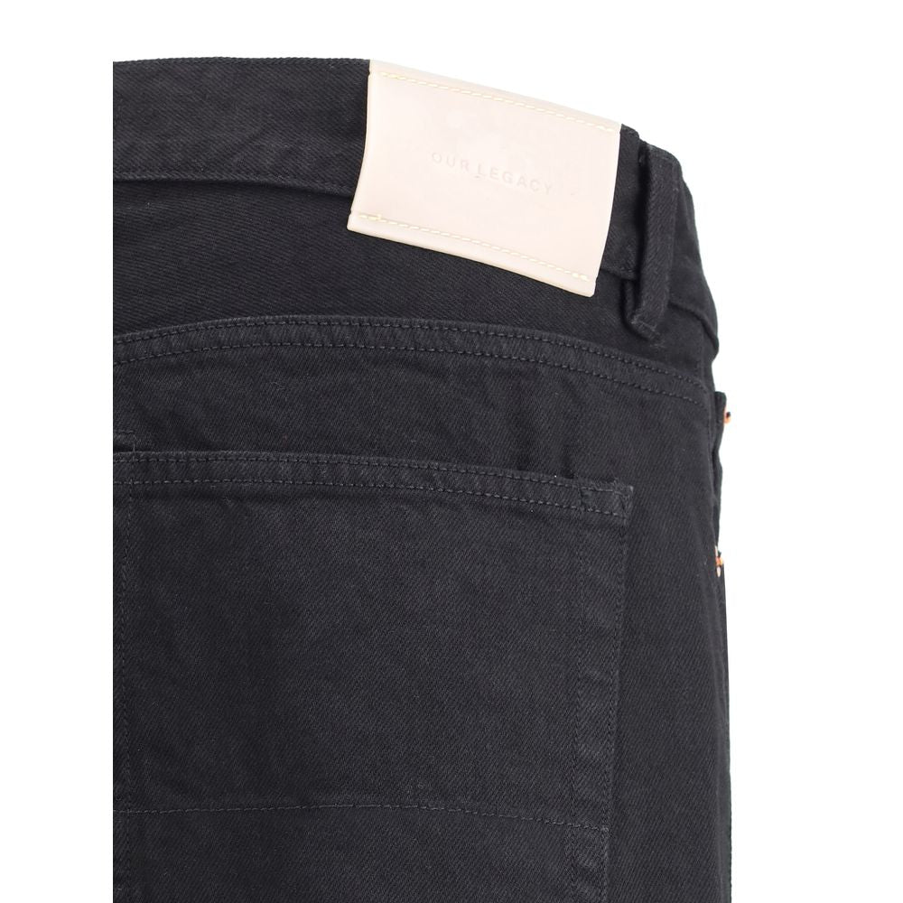 Our Legacy Black Cotton Straight-Leg Jeans | Regal Royce