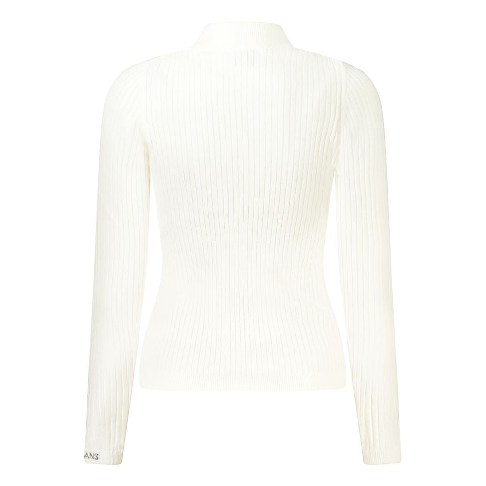 Pepe Jeans White Cotton Women Sweater | Regal Royce