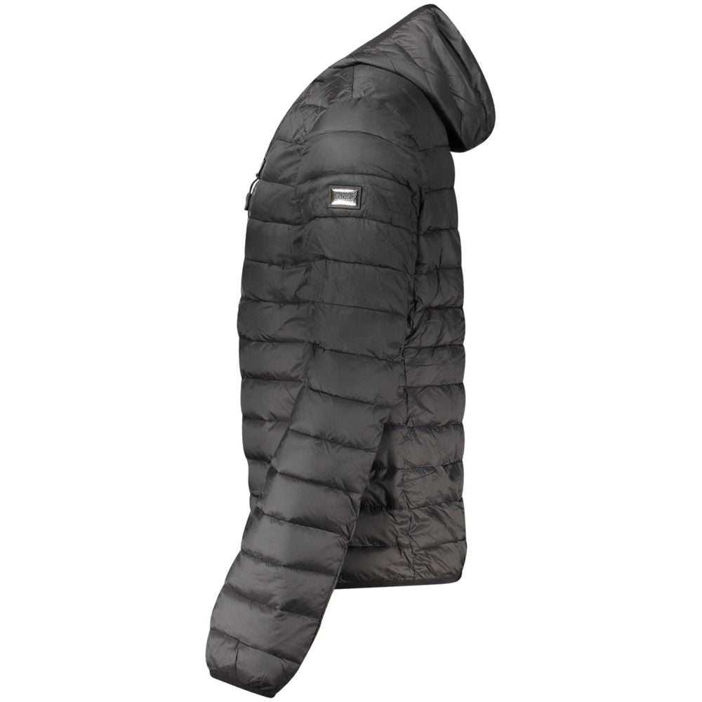 Cavalli Class Black Polyester Jackets & Coat | Regal Royce