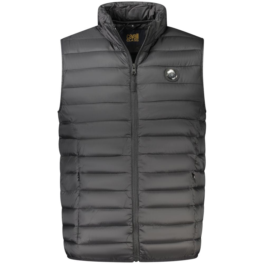 Cavalli Class Nero Polyester Mens Jacket | Regal Royce