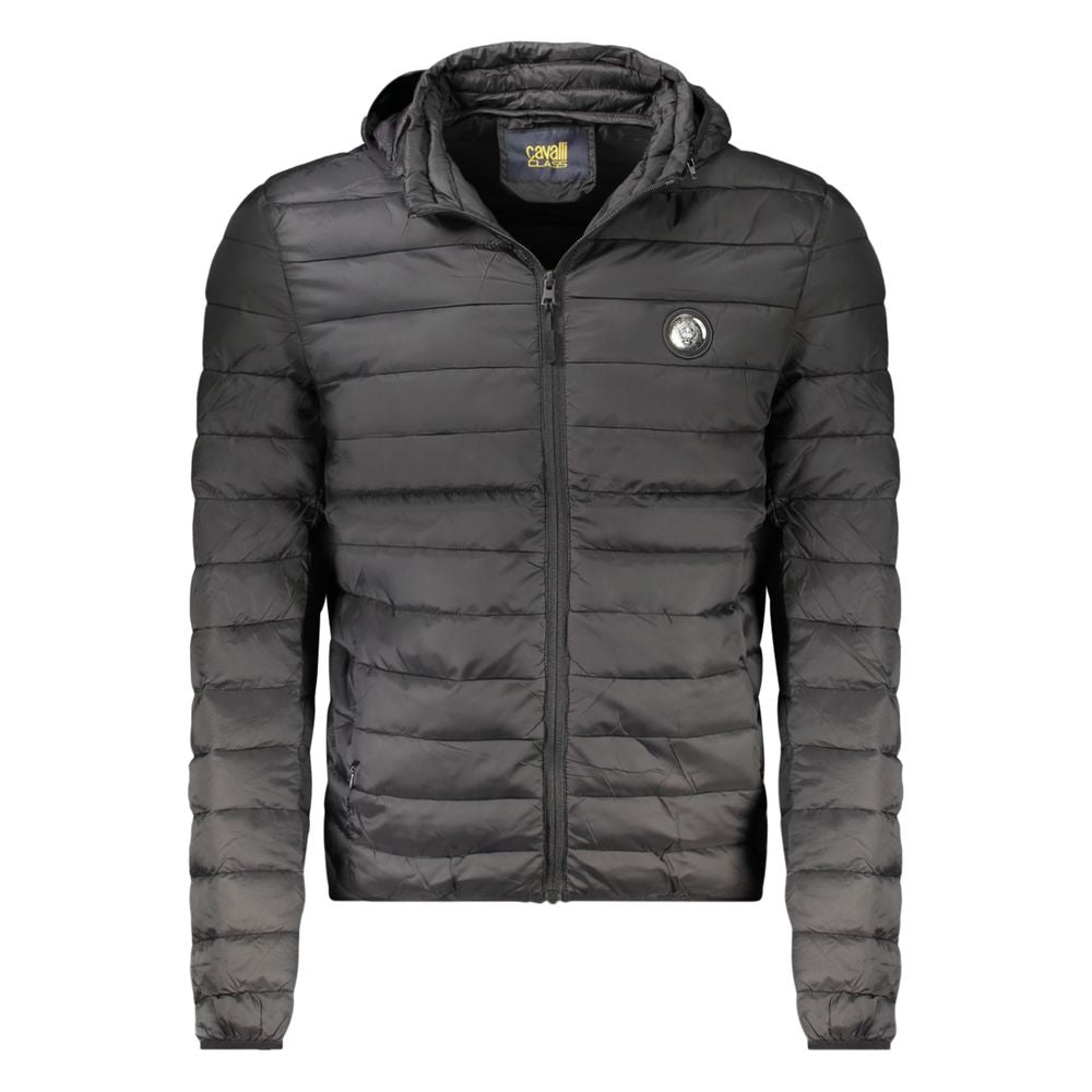 Cavalli Class Black Polyester Men's Light Jacket | Regal Royce