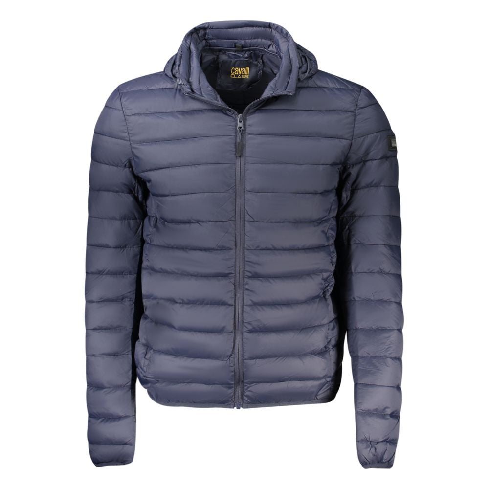 Cavalli Class Blu Polyester Men Jacket | Regal Royce