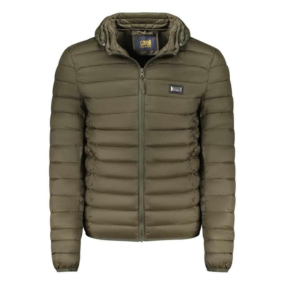 Cavalli Class Verde Polyester Mens Jacket | Regal Royce
