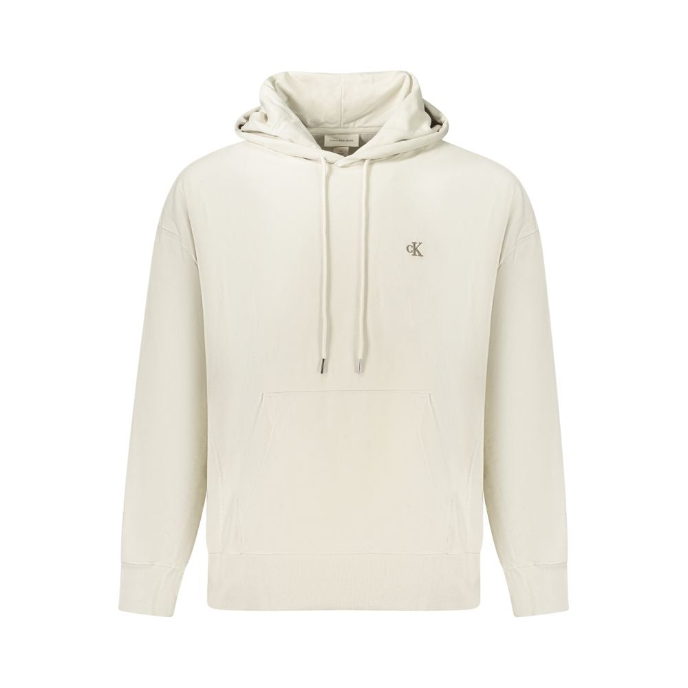 Calvin Klein Beige Cotton Men's Hoodie | Regal Royce