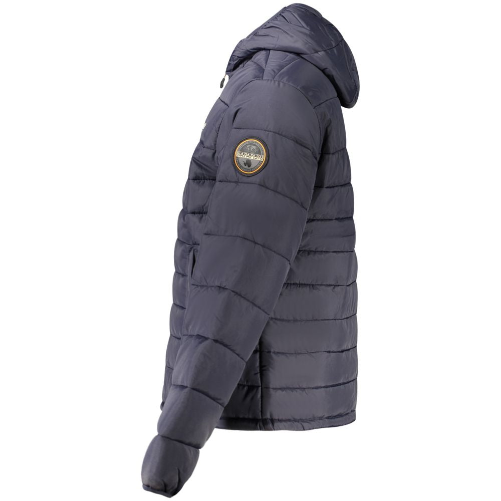 Napapijri Blue Polyamide Men's Jacket | Regal Royce