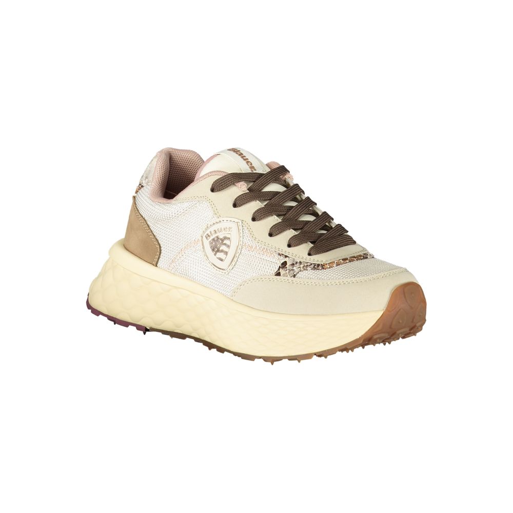 Blauer Beige Leather Women Sneaker | Regal Royce