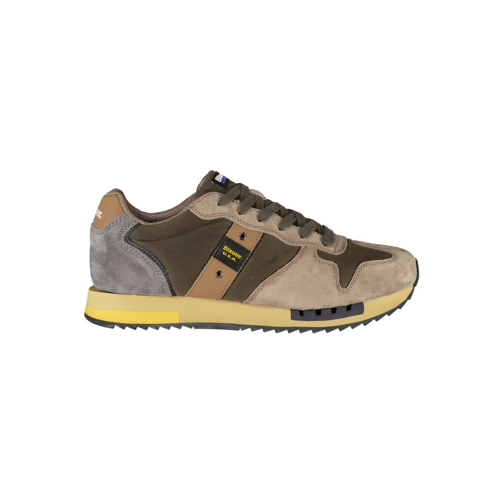 Blauer Green Leather Men Sneaker | Regal Royce