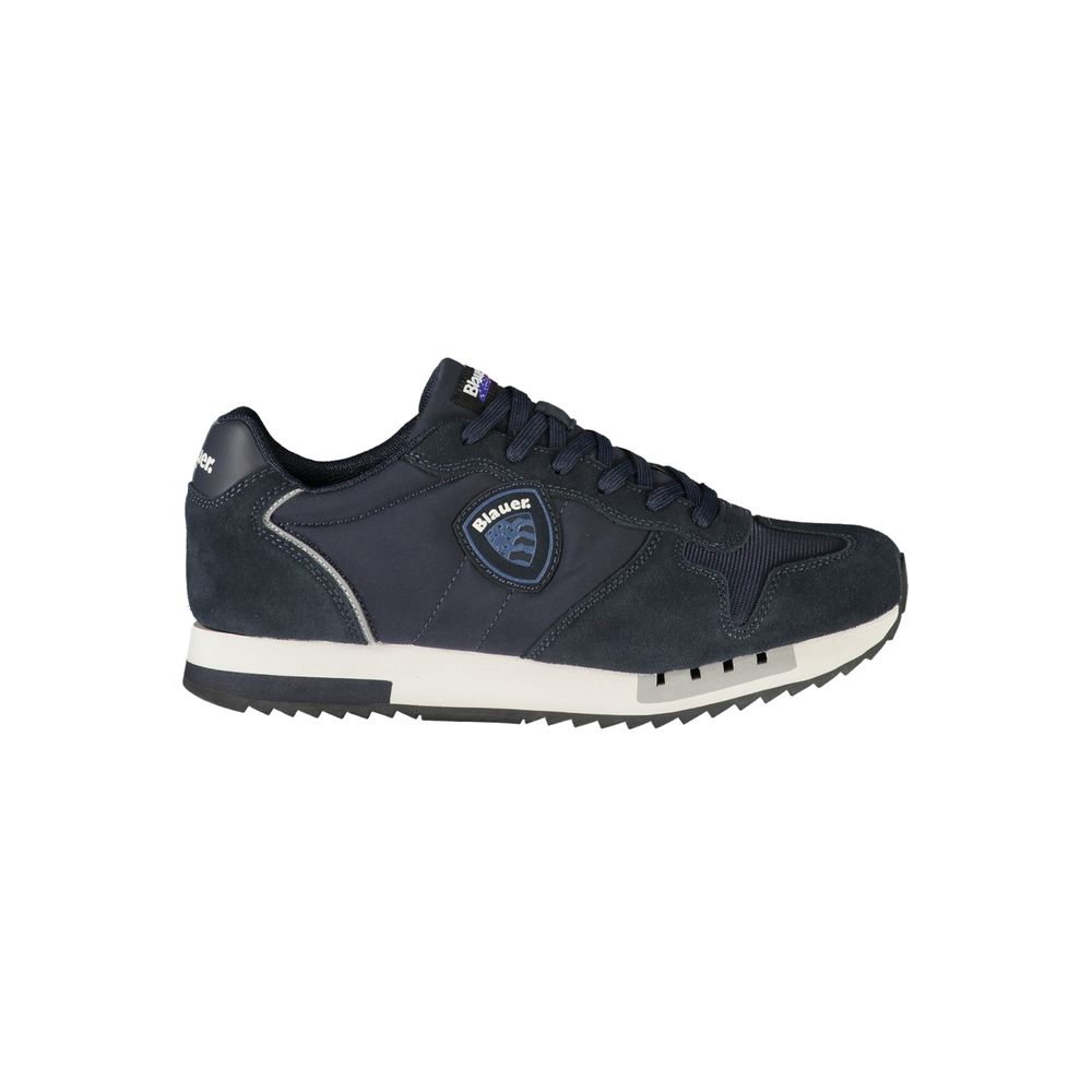 Blauer Blue Polyurethane Men Sneaker | Regal Royce