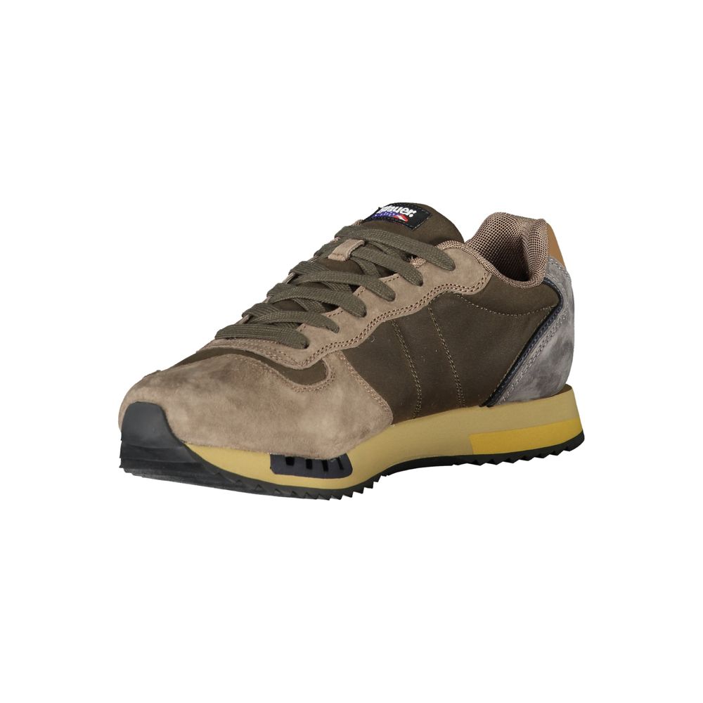 Blauer Green Leather Men Sneaker | Regal Royce