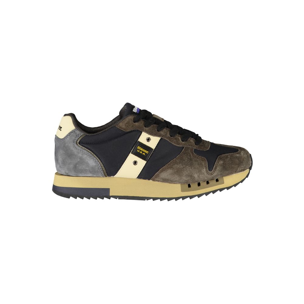 Blauer Blue Polyurethane Men Sneaker | Regal Royce
