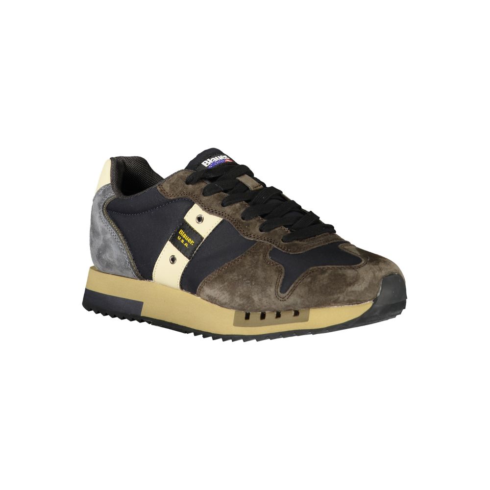 Blauer Blue Polyurethane Men Sneaker | Regal Royce