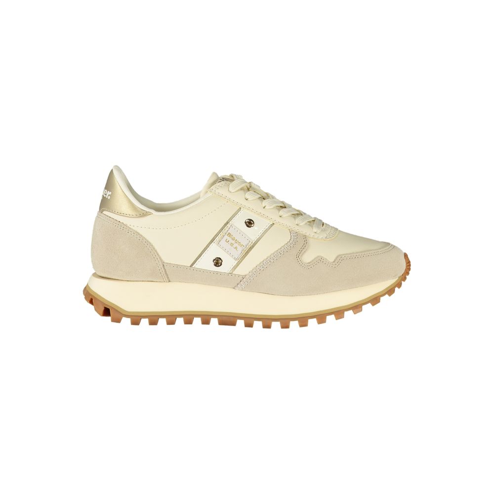 Blauer Beige Leather Women Sneaker | Regal Royce