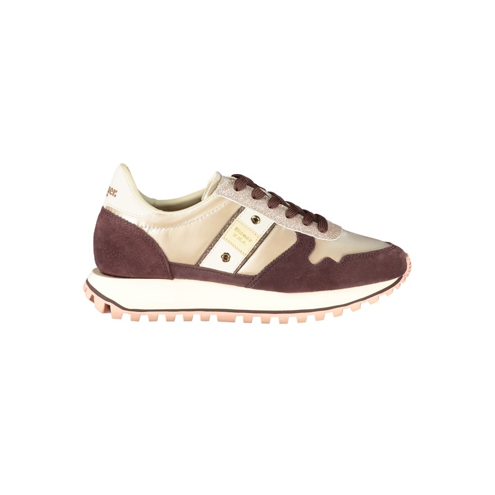 Blauer Beige Leather Women Sneaker | Regal Royce