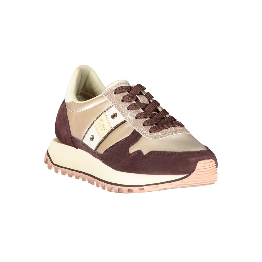 Blauer Beige Leather Women Sneaker | Regal Royce