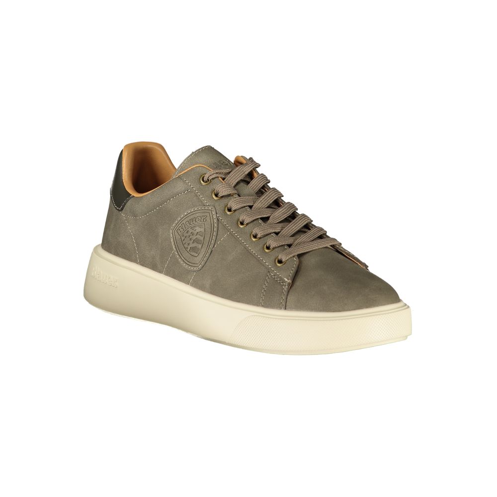 Blauer Grigio Polyurethane Men Sneaker | Regal Royce