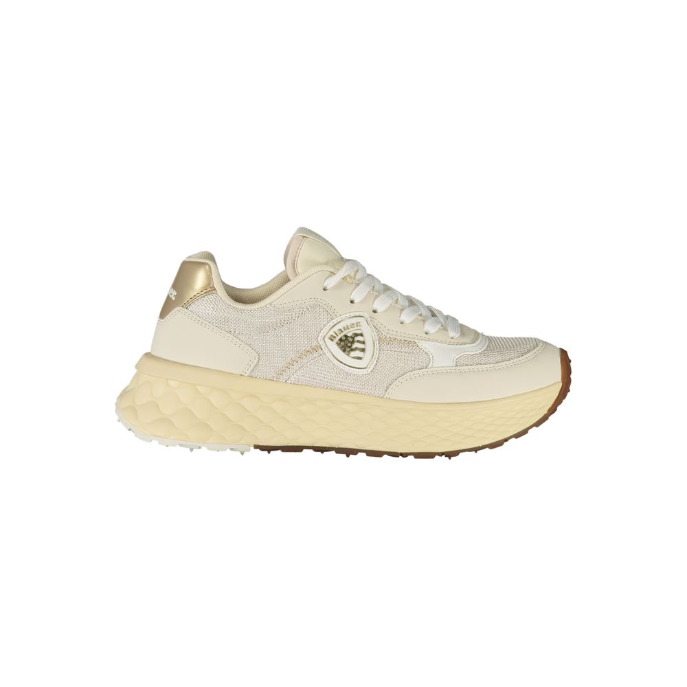 Blauer Beige Leather Women Sneaker | Regal Royce