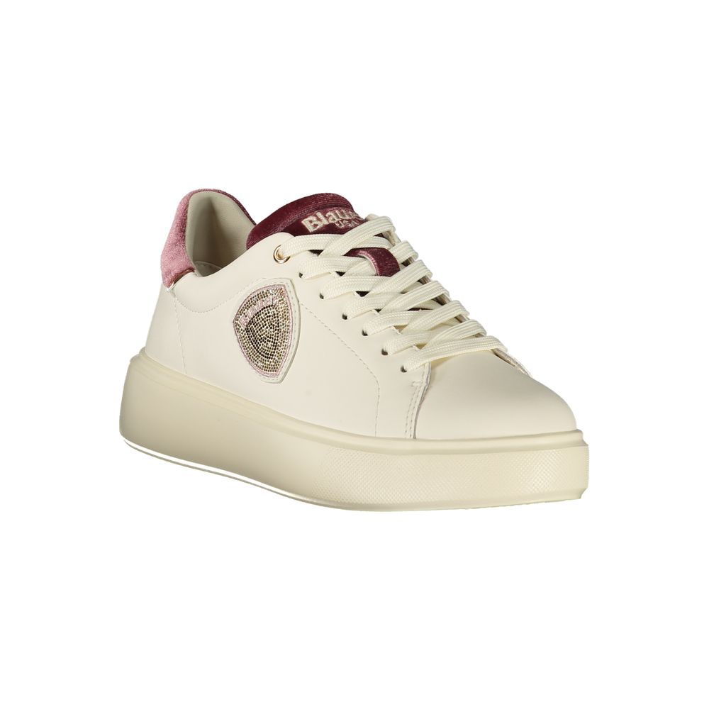 Blauer Bianco Polyurethane Women Sneaker | Regal Royce
