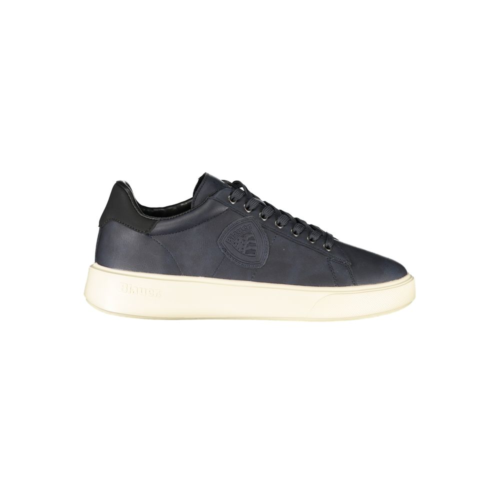 Blauer Blue Polyurethane Men's Sneaker | Regal Royce