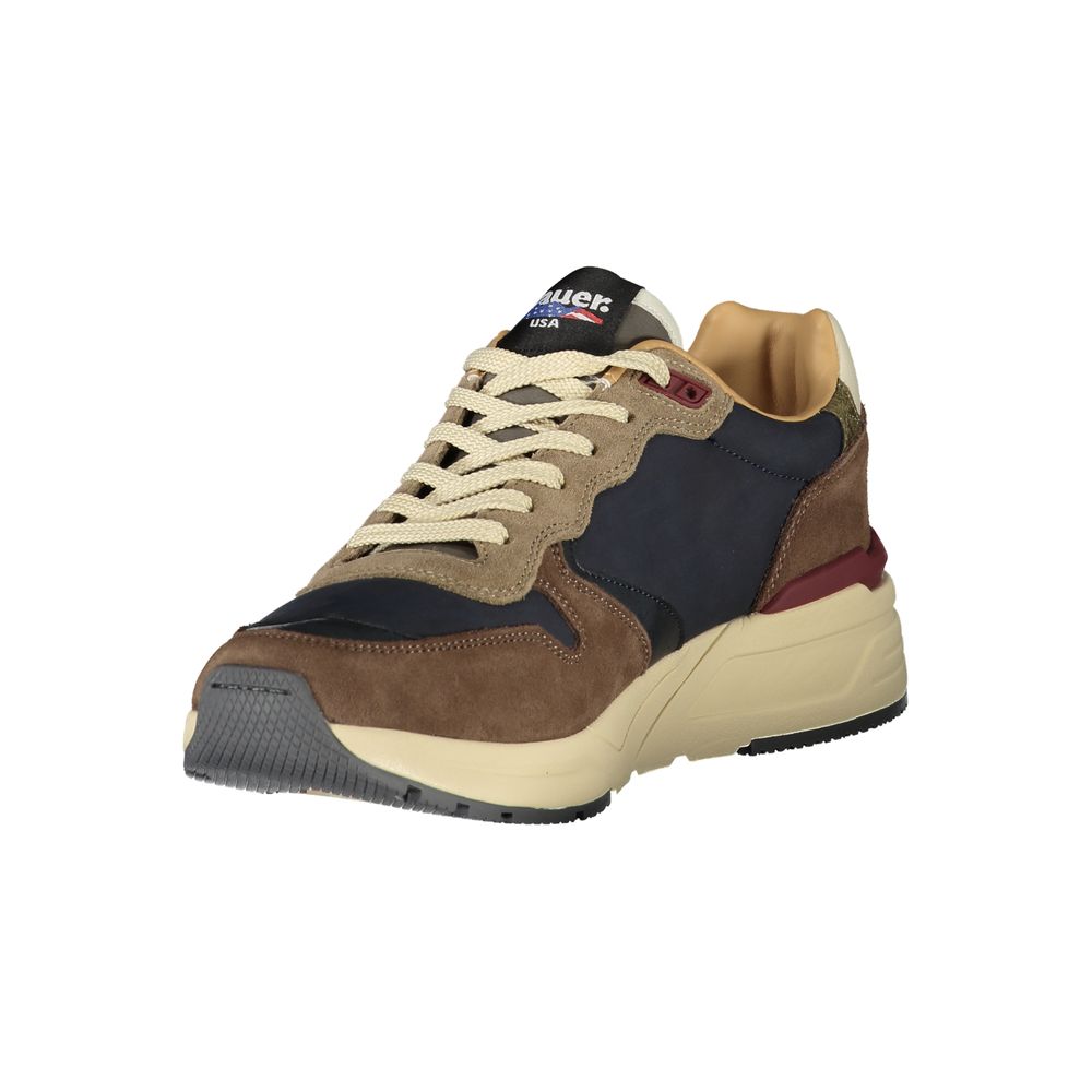 Blauer Blue Polyurethane Men Sneaker | Regal Royce