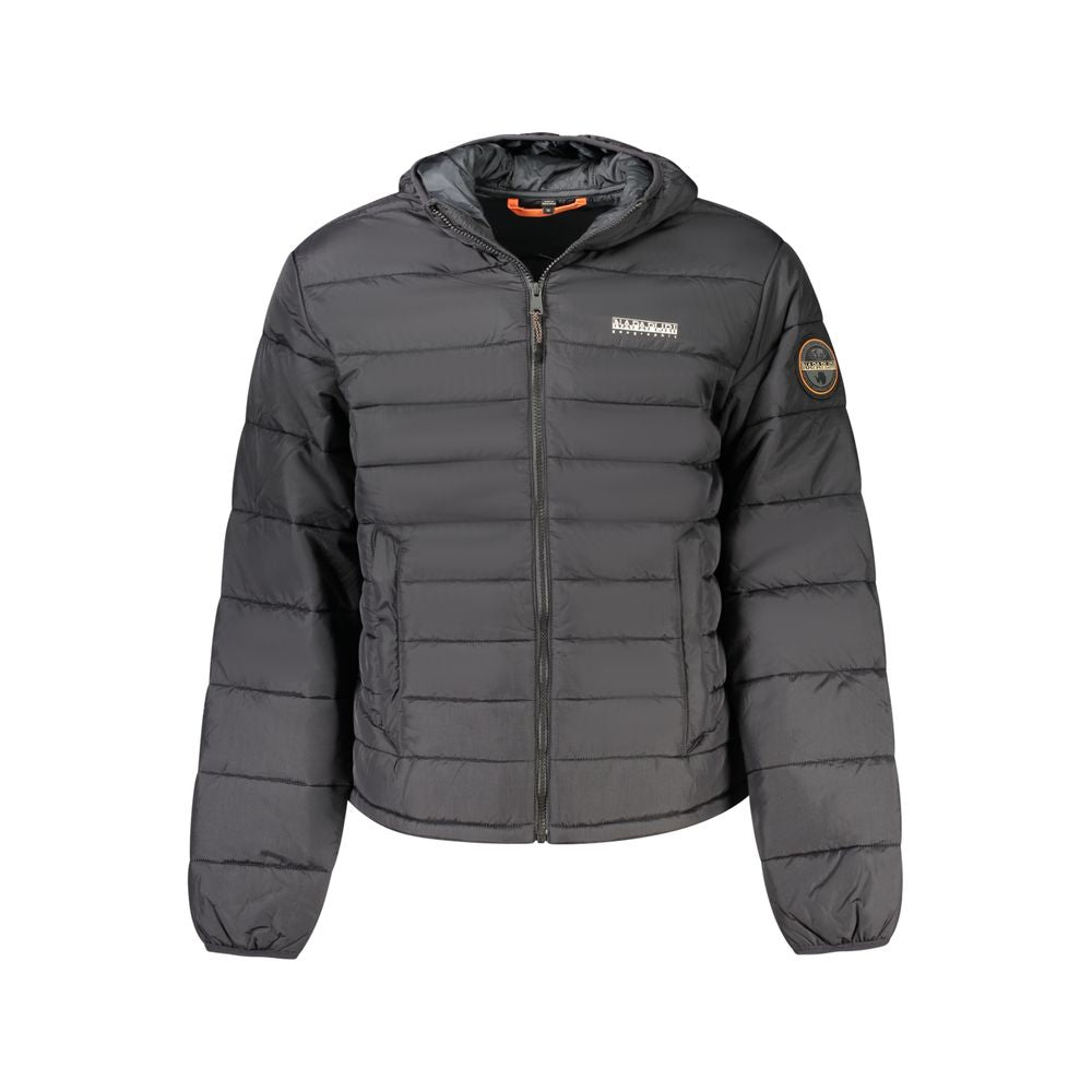 Napapijri Black Poliammide Men's Jacket | Regal Royce