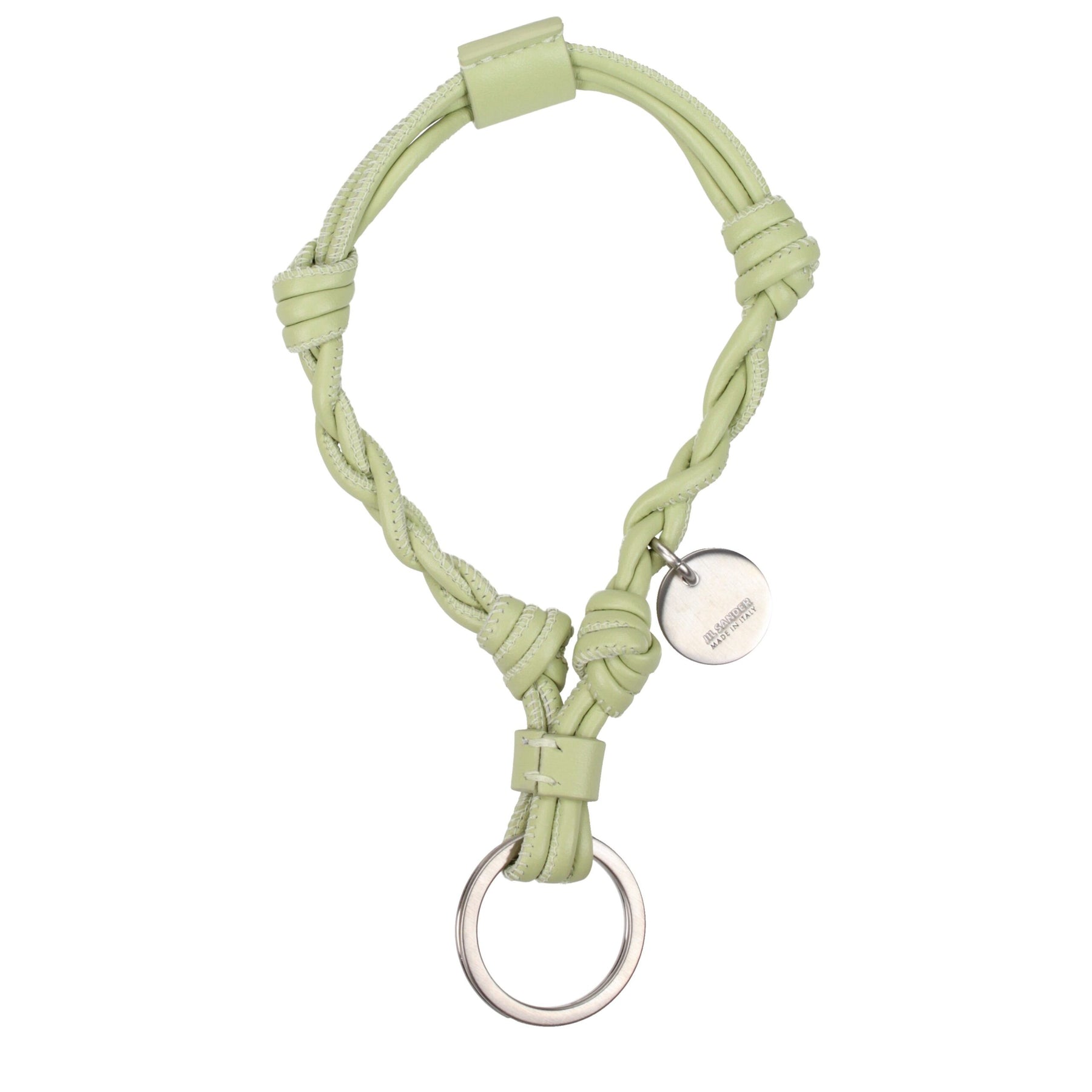 Jil Sander Green Leather Keychain | Regal Royce