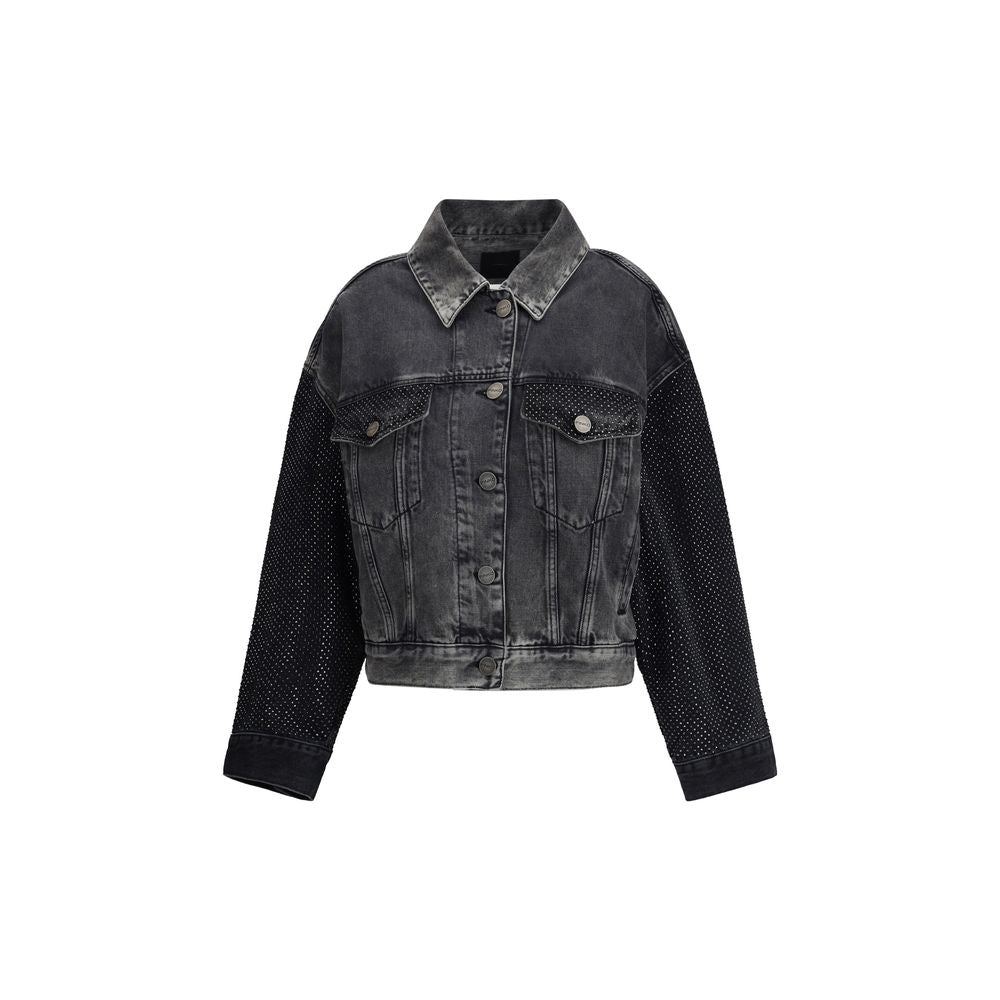 PINKO Gray Cotton Denim Jacket | Regal Royce