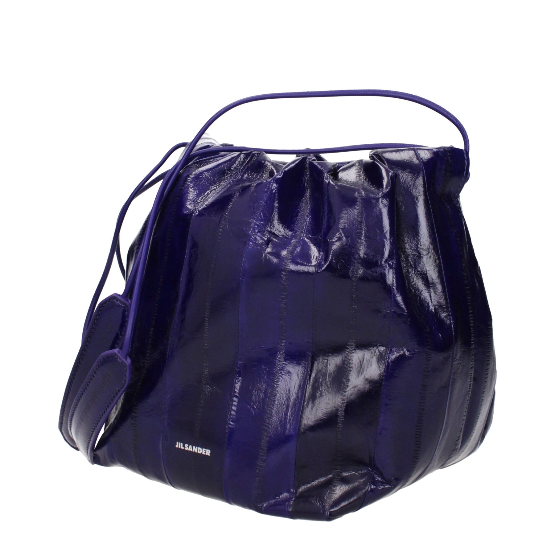 Jil Sander Purple Leather Shoulder Bag | Regal Royce