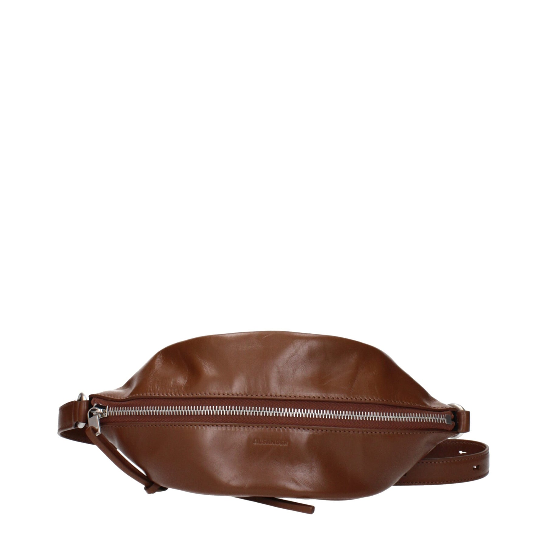 Jil Sander Brown Leather Crossbody Bag | Regal Royce